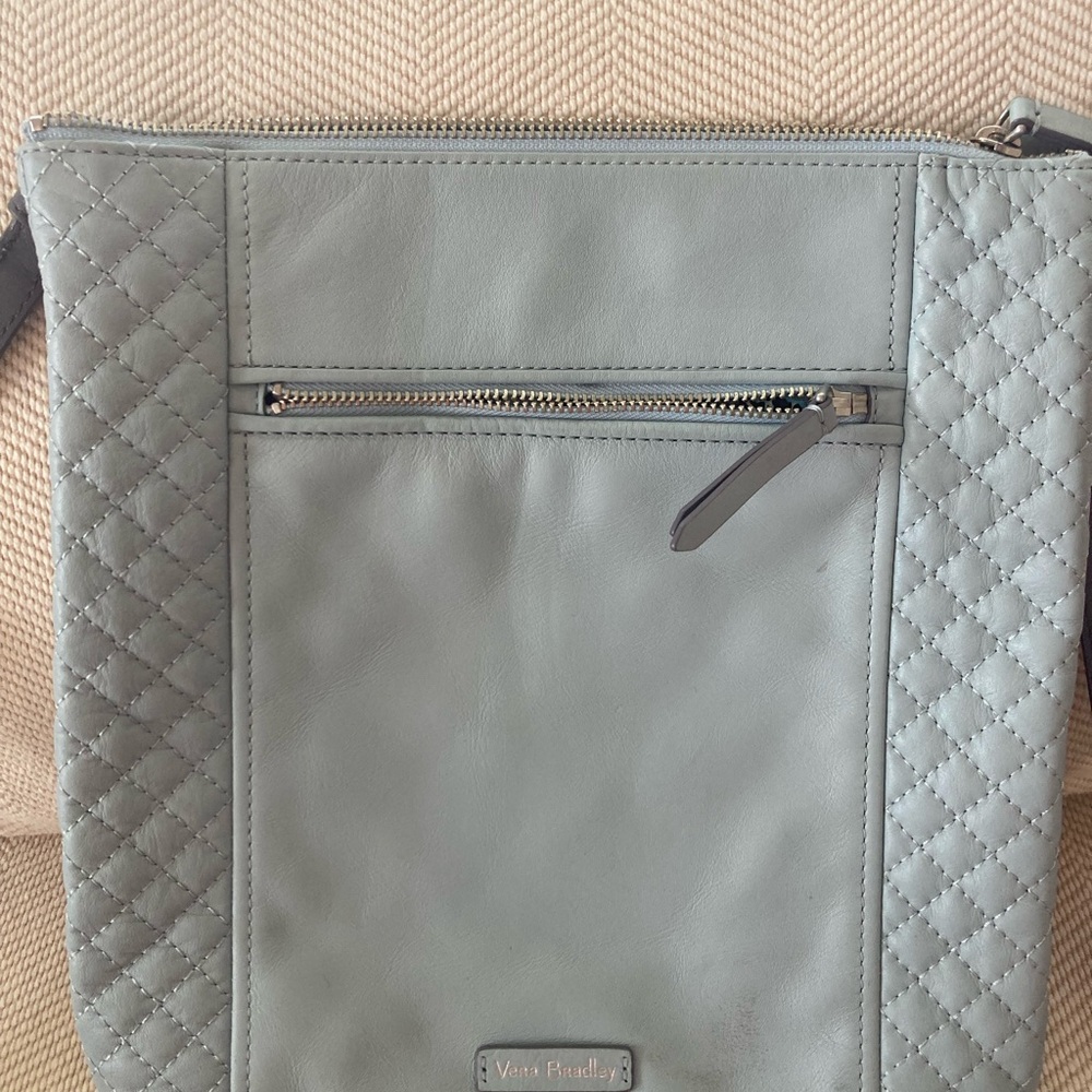 Vera Bradley genuine Leather Carryall hipster